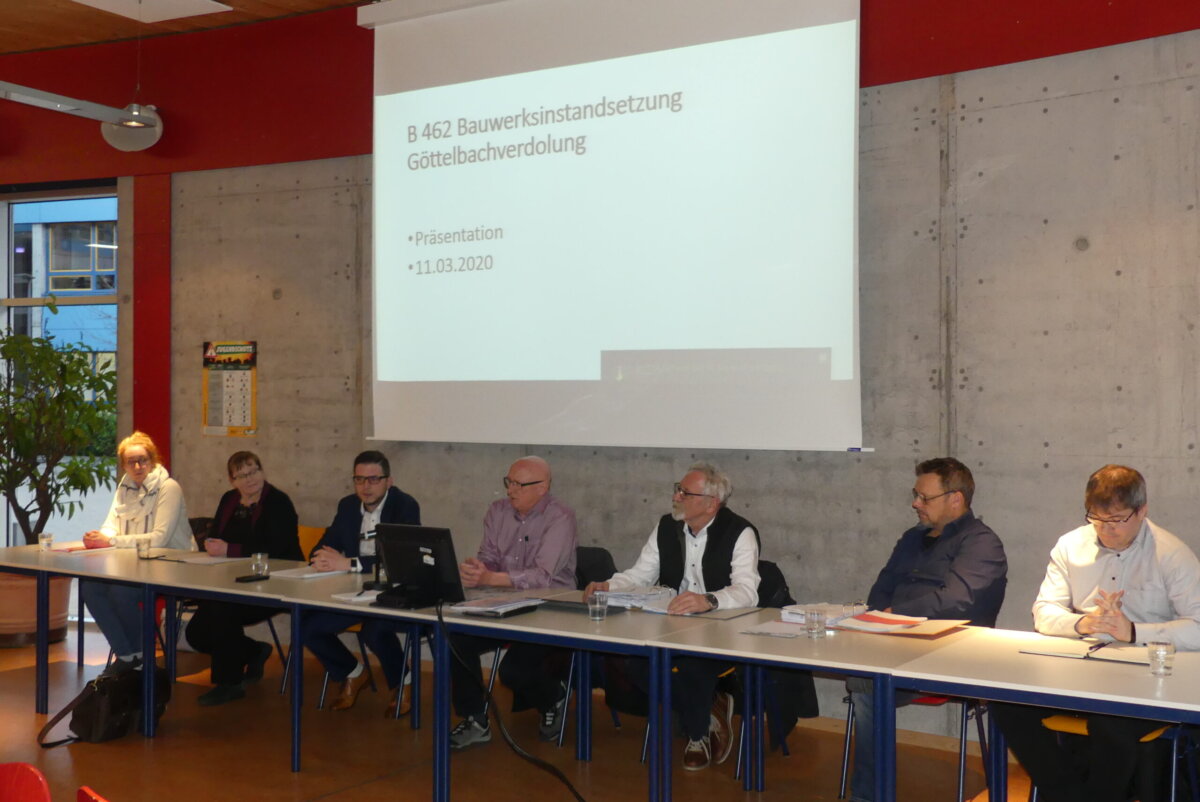 Info-Veranstaltung zur Göttelbachverdolung. Fotos: him