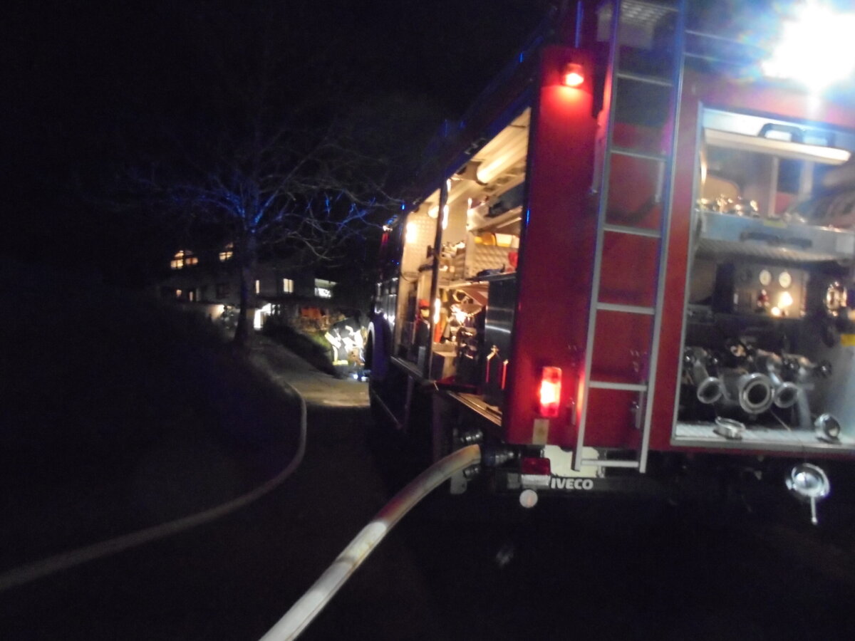 Einsatz am späten Abend im Bereich Bergstöffel. Foto: him