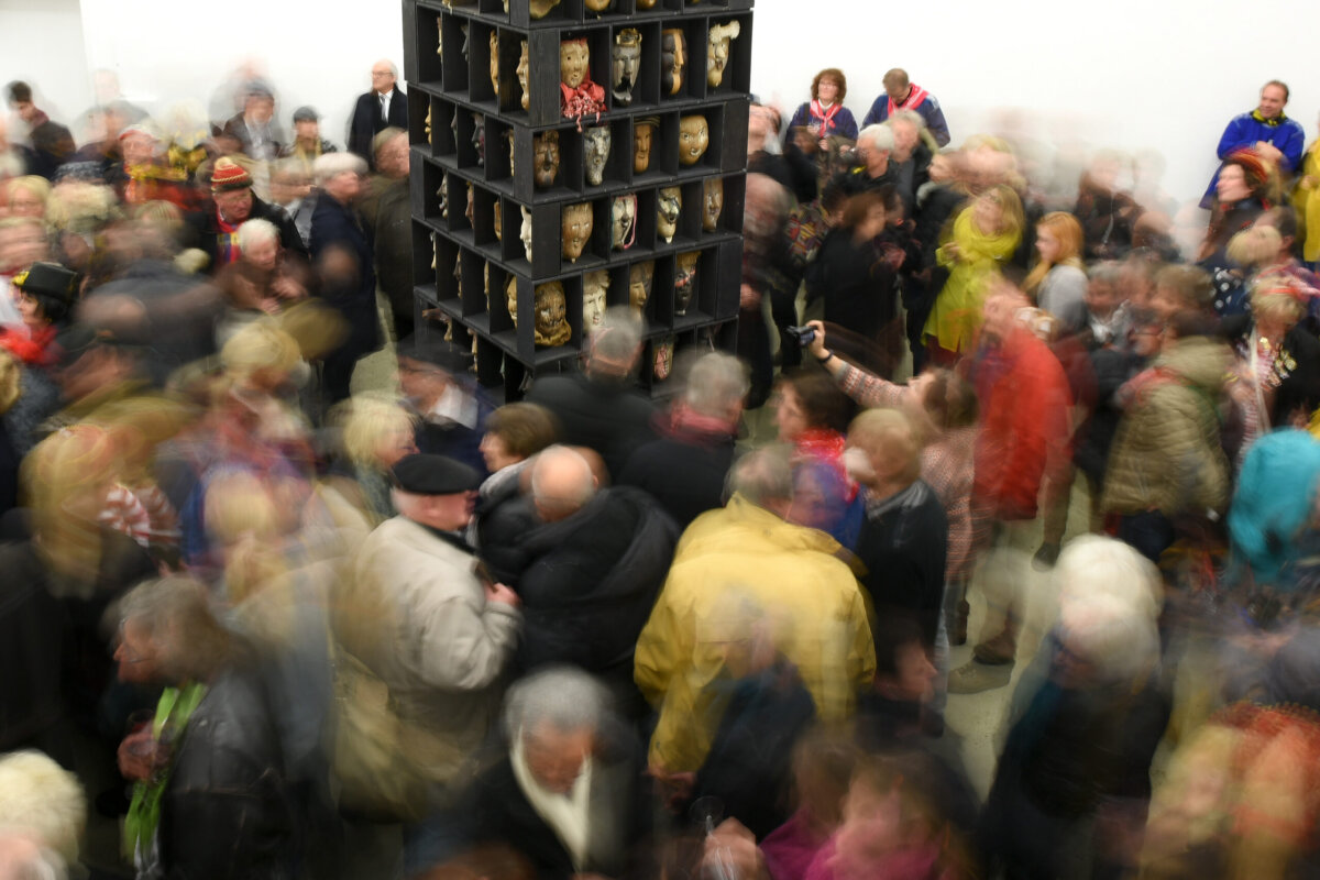 Nur 80 Gäste können am Samstag mein Jubiläum dabei sein. Oft war es im Bürgersaal brodelnd voll, etwa bei Ausstellung mit Larven Willi Buchers zum Narrentag 2017. Archivfoto: al