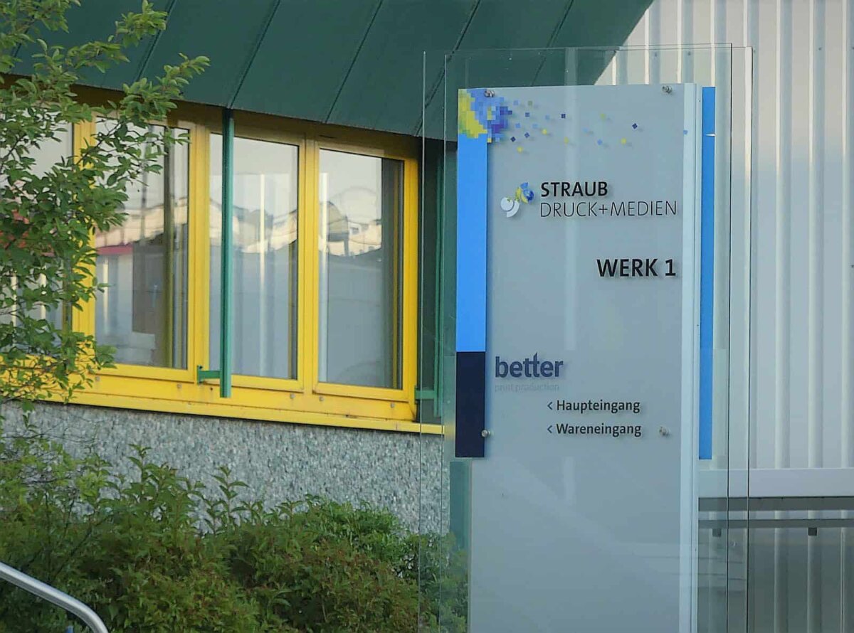 Nah beieinander Straub und better Print in Sulgen. Foto: him