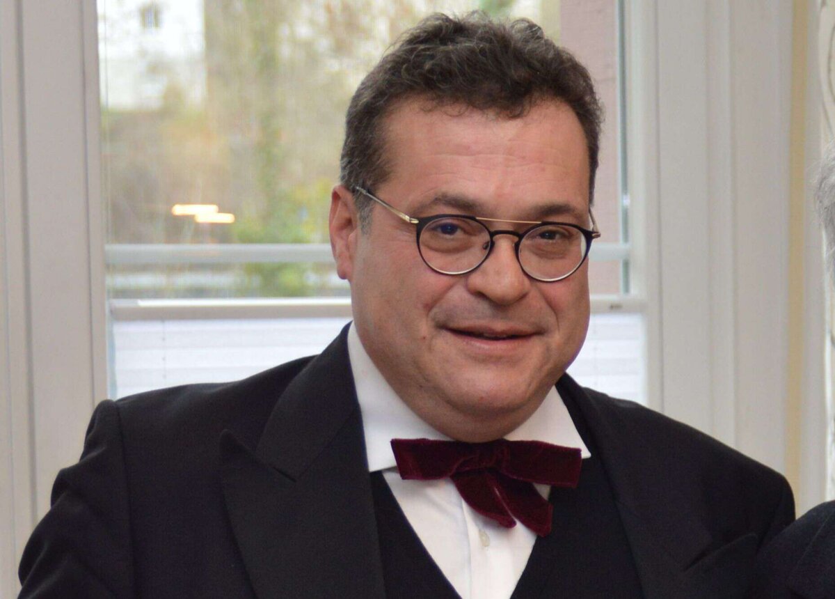 Zunftmeister Michael Melvin beim Abstauben 2019. Foto: privat