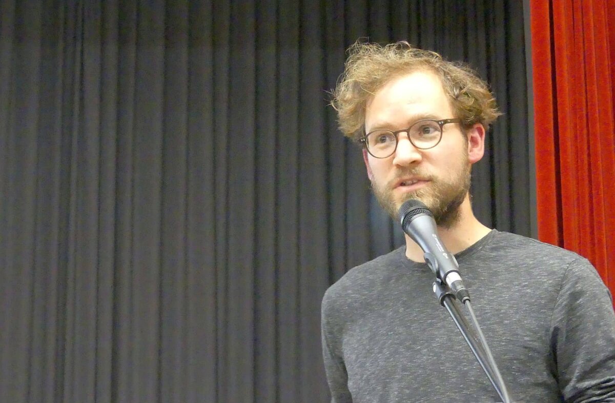 Der Radbeauftragte Gunnar Link bei einer Präsentation im Gemeinderat. Er ist Nachfolger von Peter Schimak als Vorsitzender von "Buntspecht". Foto: him