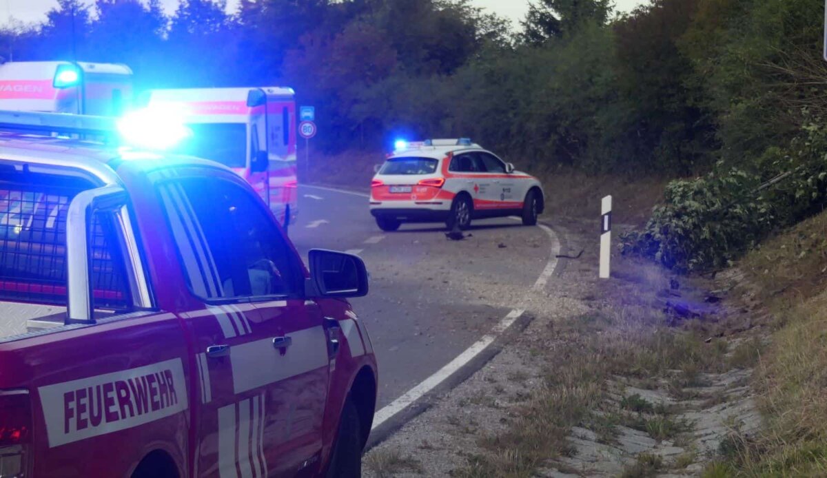 Großweinsatz der rettungskräfte und dr Polizei am 19. September. Fotos: him