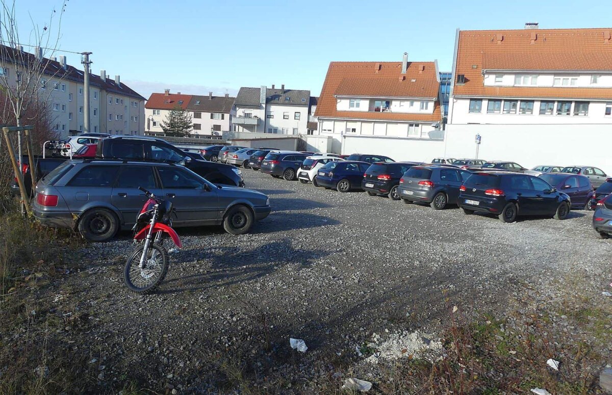 Zwischennutzung Parkplatz.
Foto: him