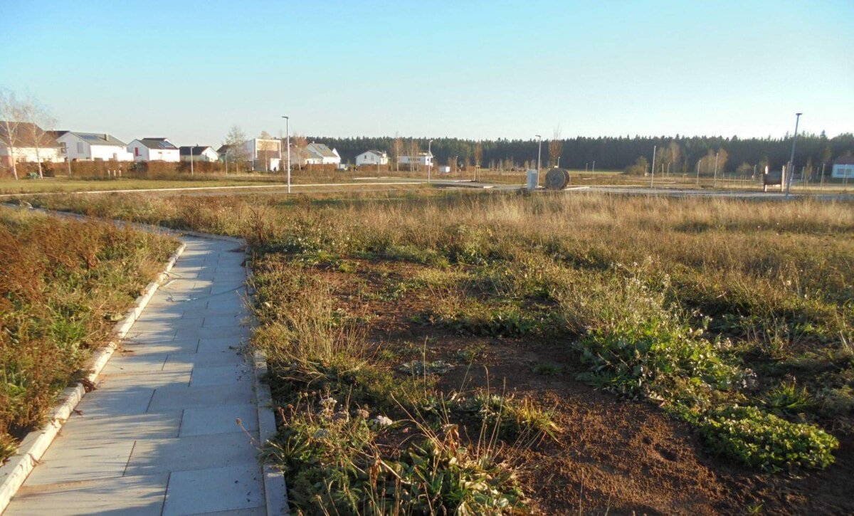 Die Bauplätze im zweiten Bauabschnitt Schoren sind fertig erschlossen. Demnächst beginnt der Verkauf. Archiv-Foto: him