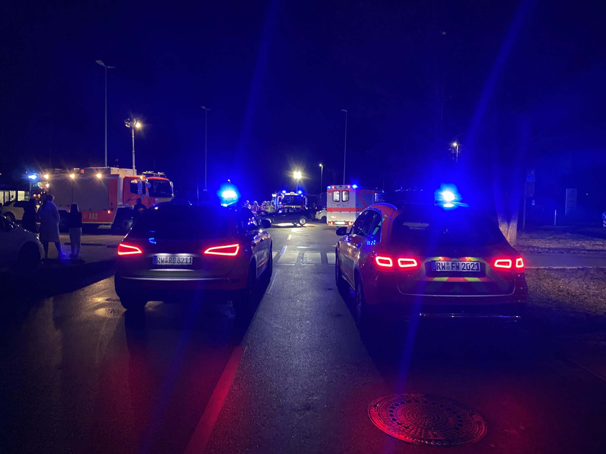 Offenbar nach Driftings: schwerer Unfall in Rottweil. Foto: Blaulichtreport Rottweil