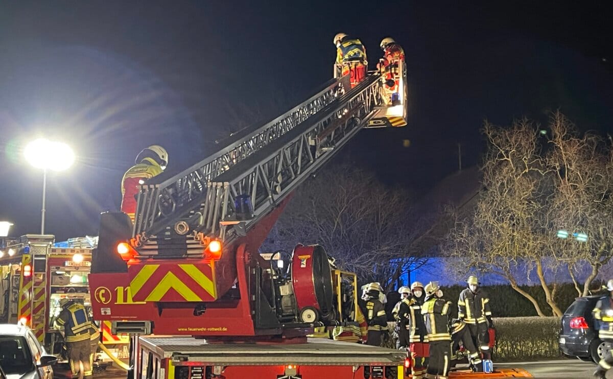 Feuerwehreinsatz in Deißlingen. Foto: gg