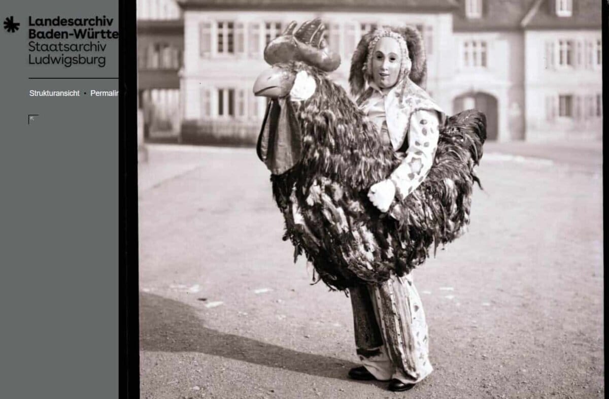Suche den Unterschied: Die Archivaufnahmen kann man gut mit aktuellen Fotos vergleichen und Veränderungen finden. Foto: Landesarchiv Baden-Württemberg / Screenshot: al