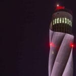 Beleuchtet am eindrucksvollsten: der TKE-Testturm für Hochgeschwindigkeitsaufzüge bei Rottweil. Archiv-Foto: Ralf Graner, Ralf Graner Photodesign