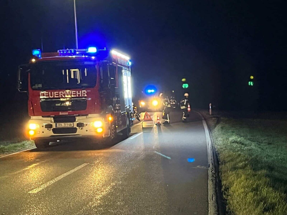 Unfall bei Dornhan. Foto: Blaulichtreport Rottweil