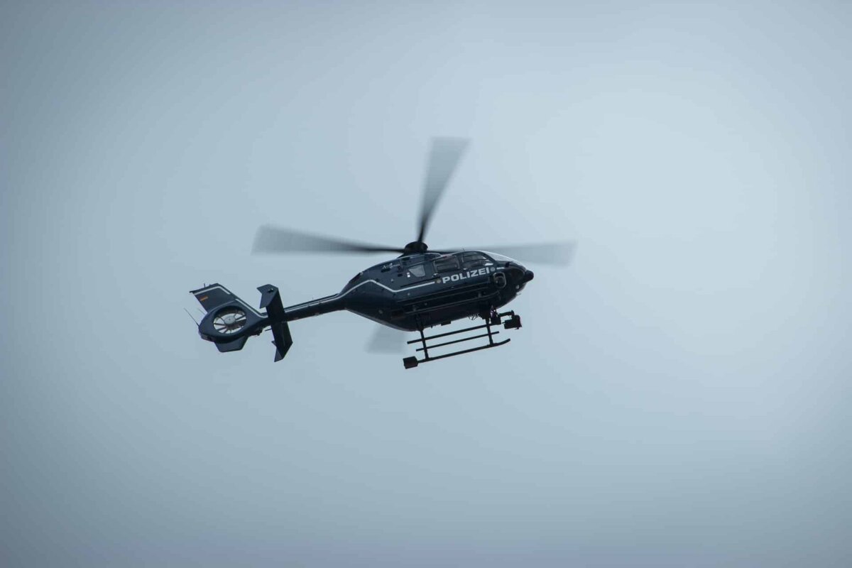Ein Polizeihubschrauber. Symbolbild: Paul Steuber