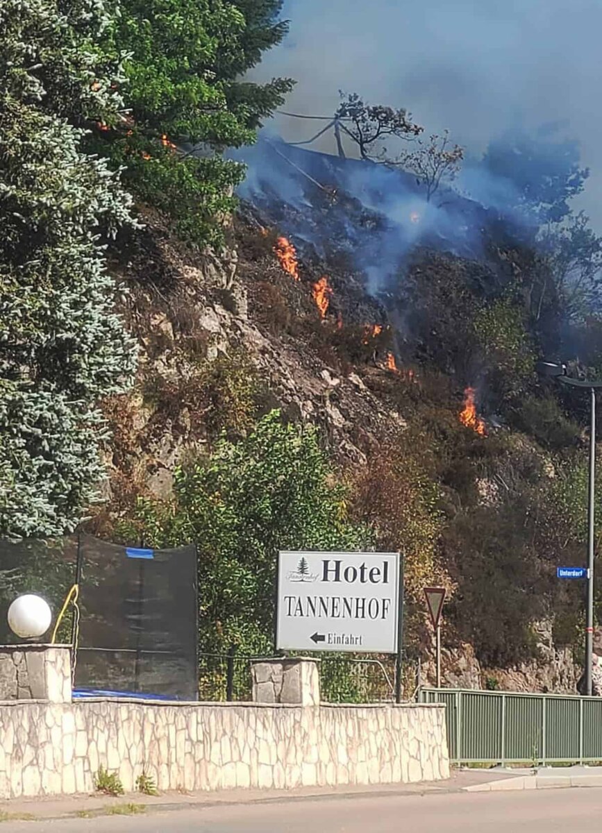 Waldbrand in Lauterbach. Foto: Daniel Speck