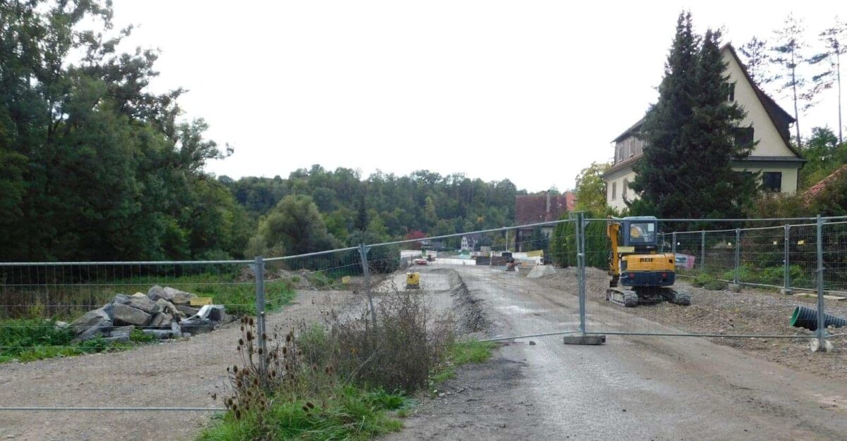 Still ruht der bau: Brückenbaustelle bei Sulz-Fischingen. Fotos: privat