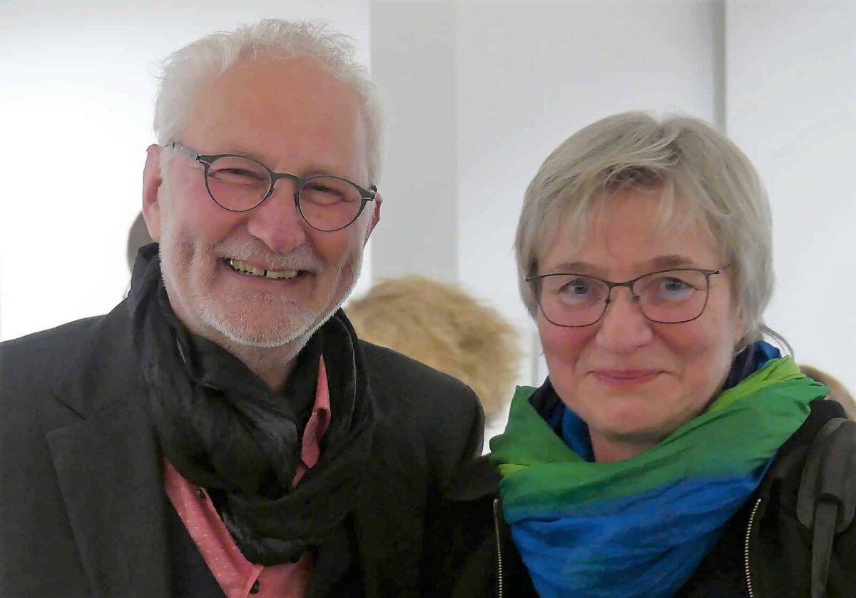 Rémy Trevisan und Susanne Ramm-Weber  bei der Eröffnung in Lauterbach. Foto: him