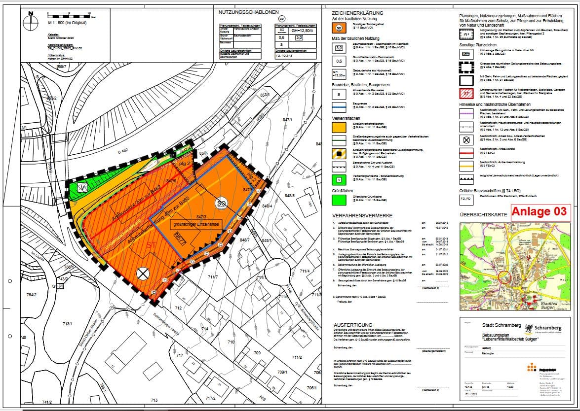 Bebauungsplan Aldi Sulgen 071122