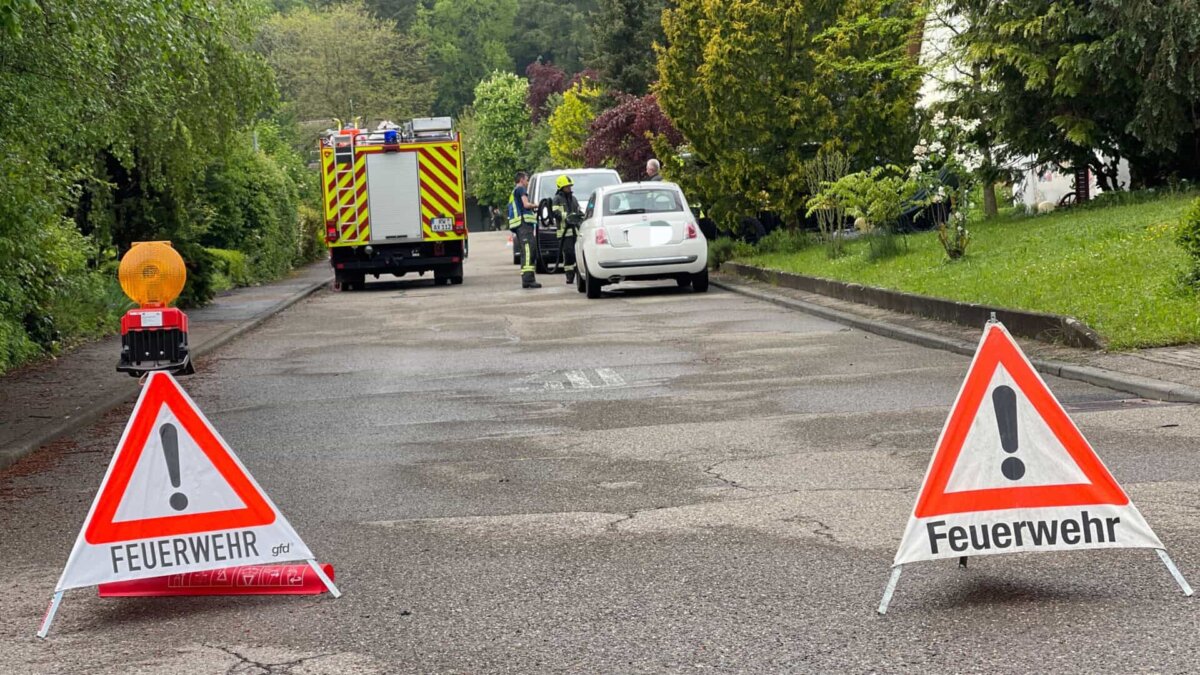 Einsatzstelle in Deißlingen. Alle Fotos: gg