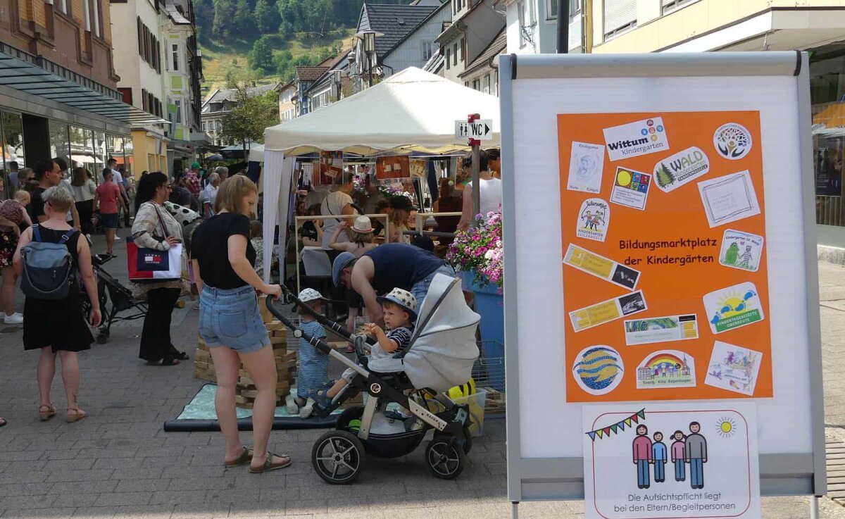 Am Sonntag zeigten die Schramberger Kindertagesstätten, was bei ihnen alles angeboten wird. Foto: him