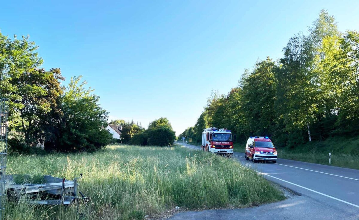 Feuerwehr Deißlingen auf der Suche nach einem Feuer. Foto: Blaulichtreport Rottweil