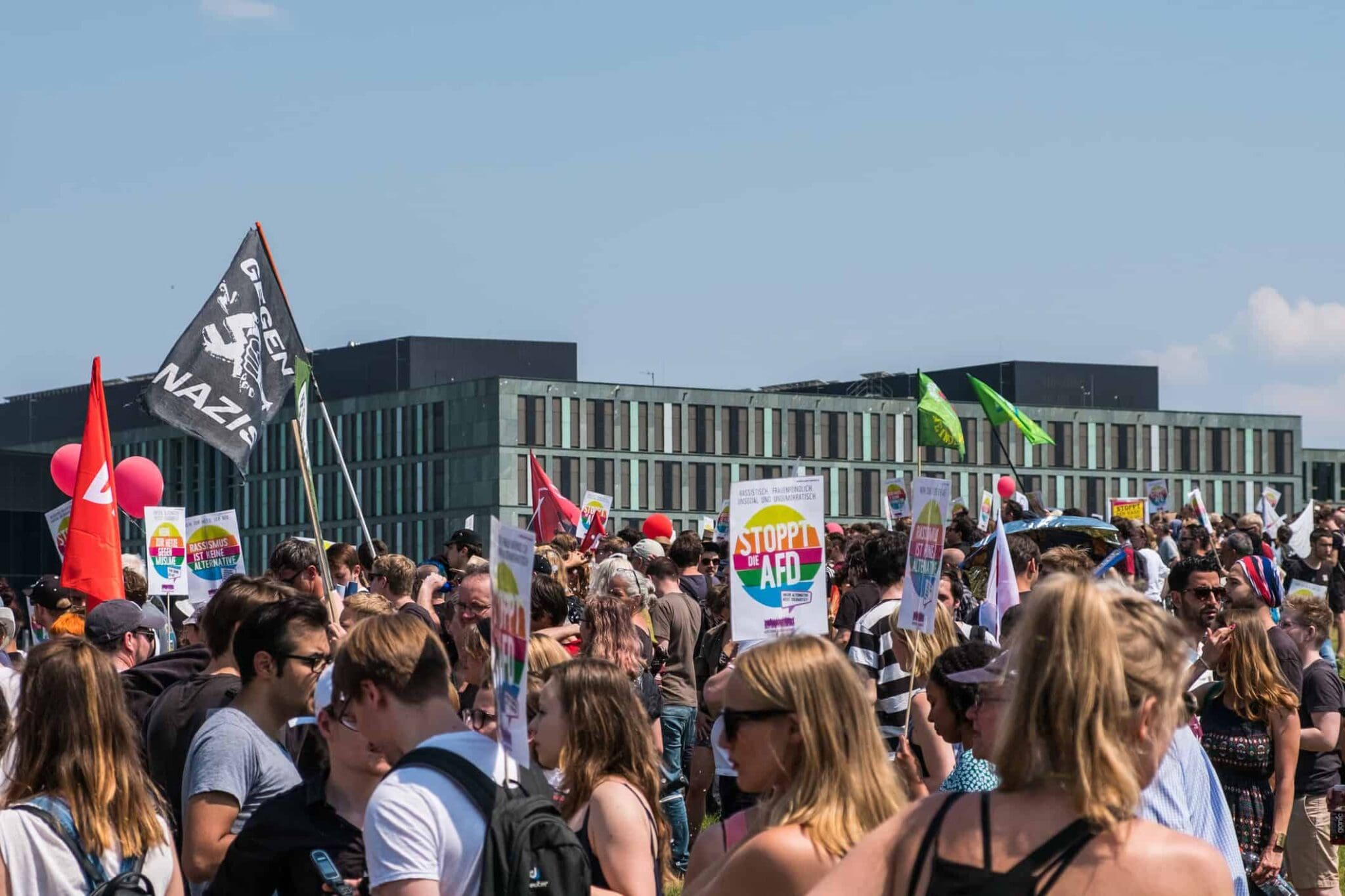 Kundgebung gegen die AfD in Berlin 2018. Symbol-Bild: Stockfoto