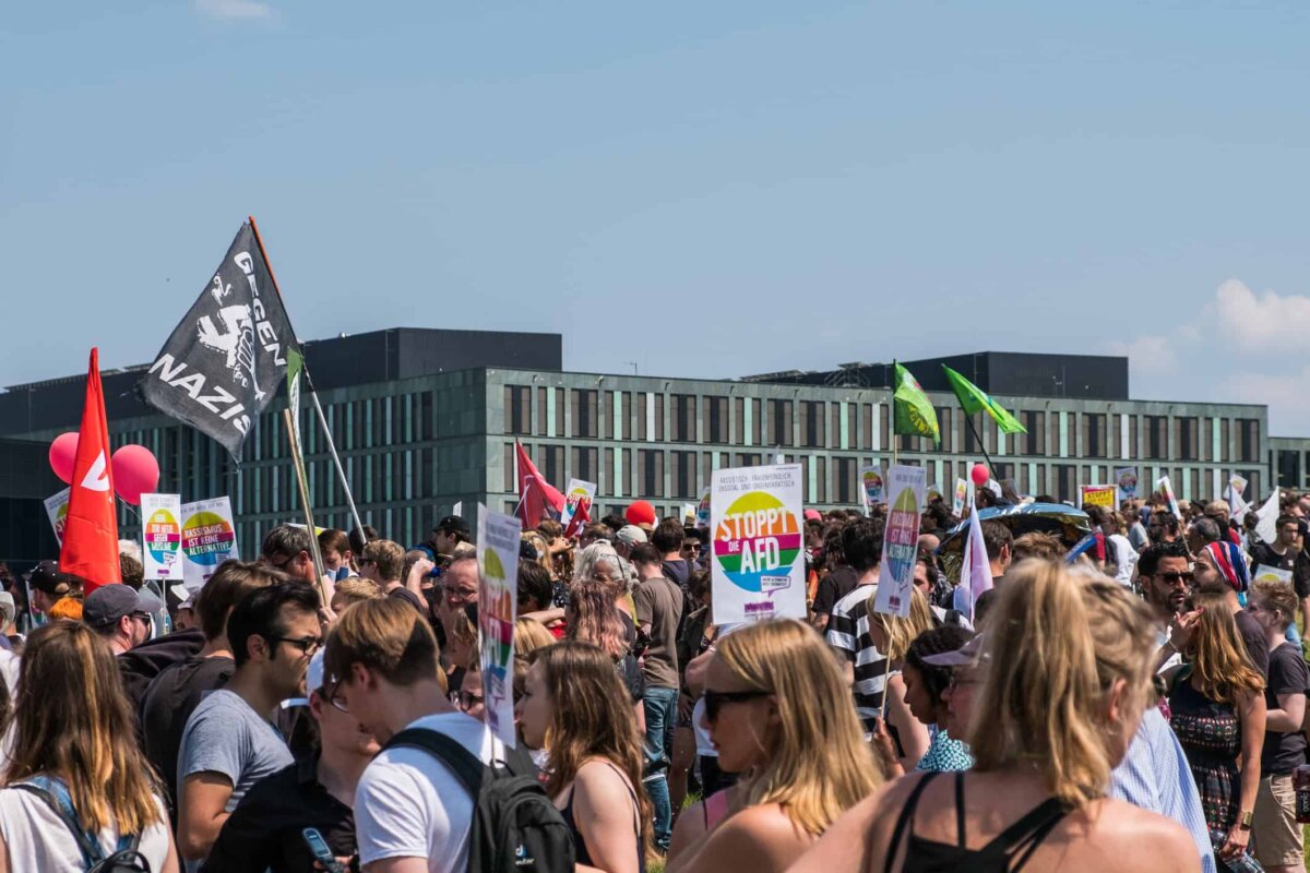 Kundgebung gegen die AfD in Berlin 2018. Symbol-Bild: Stockfoto