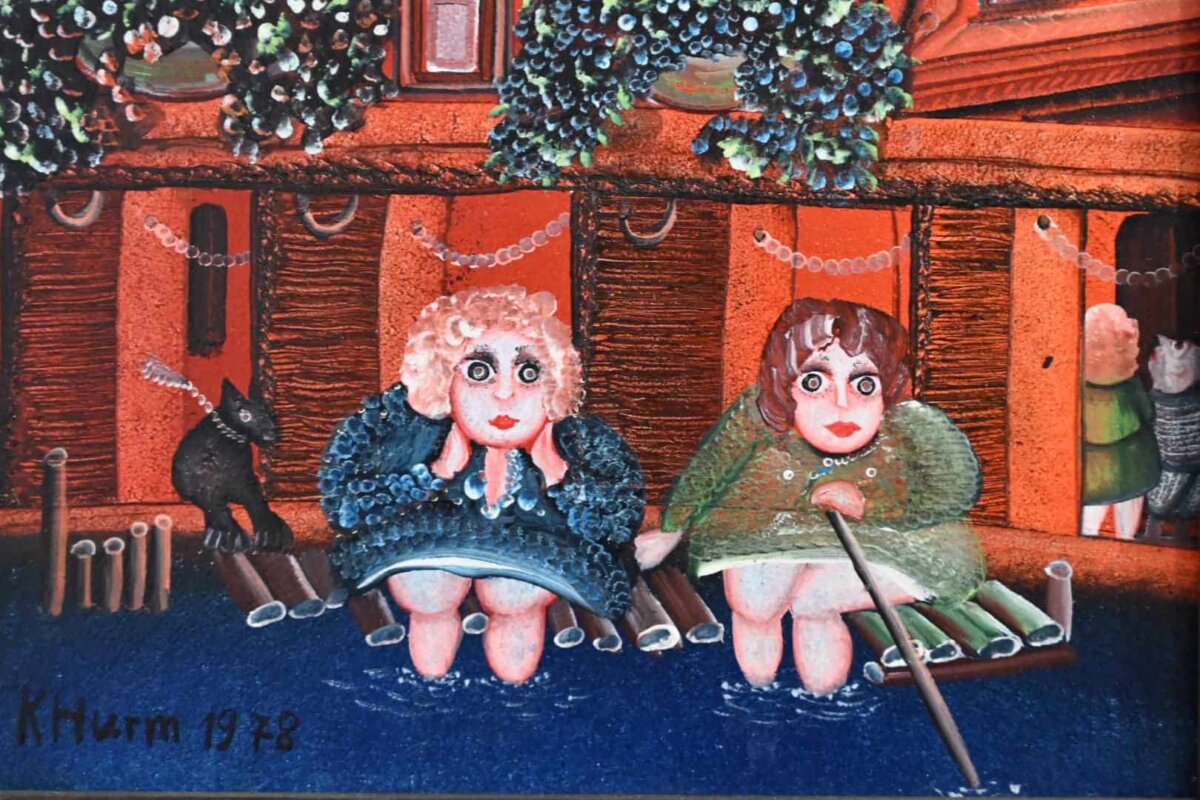 Fußbad à la Karl Hurm: Detail eines Gemäldes, das in der aktuellen Ausstellung im Dominikanermuseum zu sehen ist. Foto: al