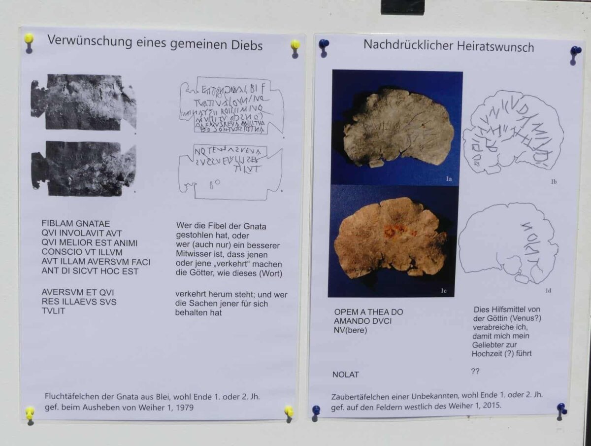 ...und hier die Entzifferung und Übersetzung.