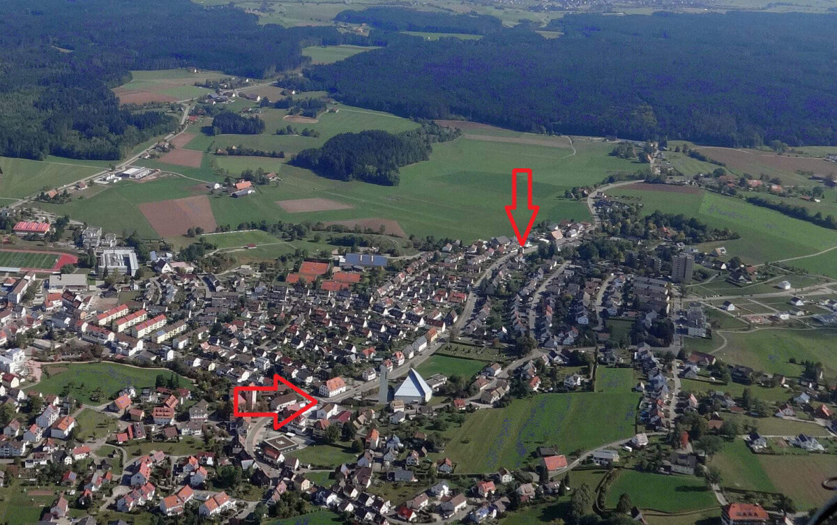 Die Mariazeller Straße  in Sulgen wird ab Herbst ausgebaut. Archiv-Luftbild: him