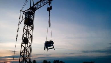 hängepartie auf dem bau