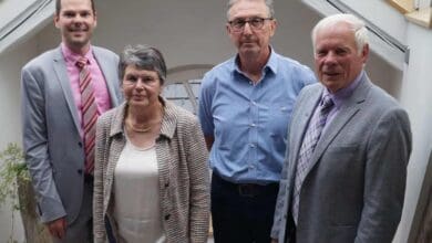 bürgermeister marcus türk, sylvia weisser, reiner bantle und karl heinz wachter