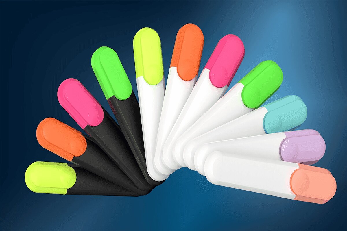 der schneider highlighter 180 ist fuer schule studium buero oder auch fuer das kreative arbeiten im bullet journal und beim handlettering gleichermassen geeignet.2359