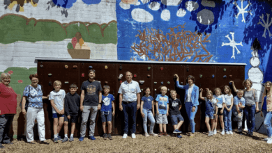 gruppenbild boulderwand einweihung dk 150724