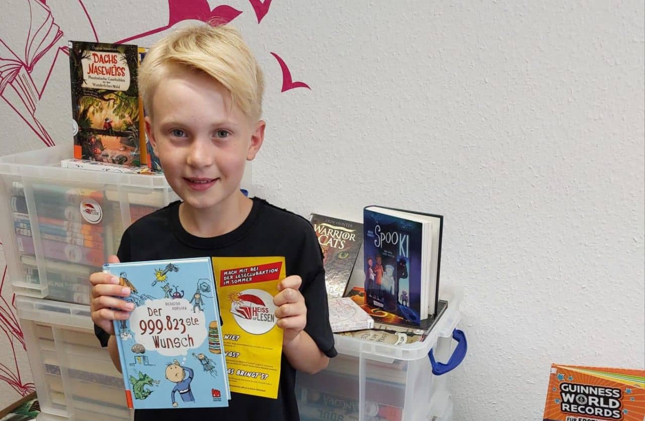 stadtbücherei heiss auf lesen