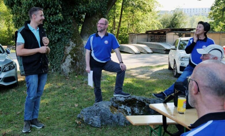 v.li. osm thomas bucher, marcel iten, brugger präsidentin yvonne zinniker