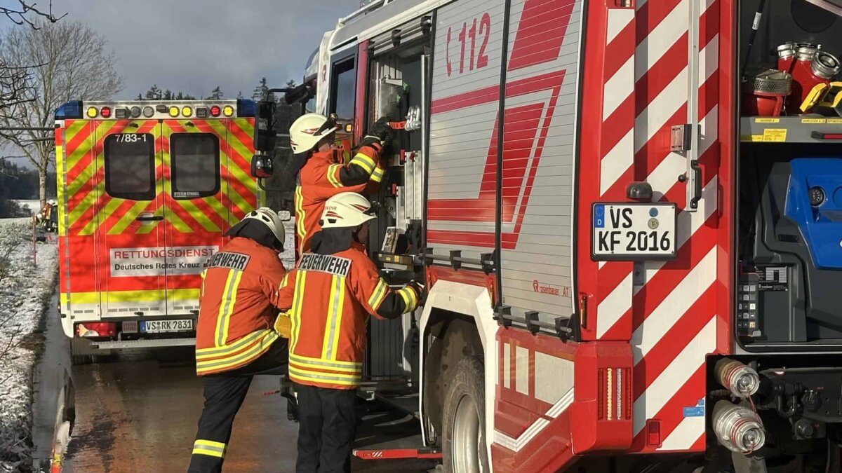 Unfall zwischen Hardt und Königsfeld-Weiler. Foto: gg