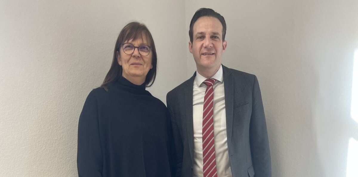 Die Leiterin der JVA Rottweil Ilona Crispien war im Gespräch mit  Landgerichtspräsident Florian Diekmann. Foto: pm