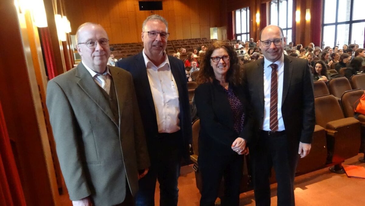 Von links.  Friedrich Firnkes, Jochen Schwarz, Ulrike Heller und, Dr. Christian Ruf. Foto: pm