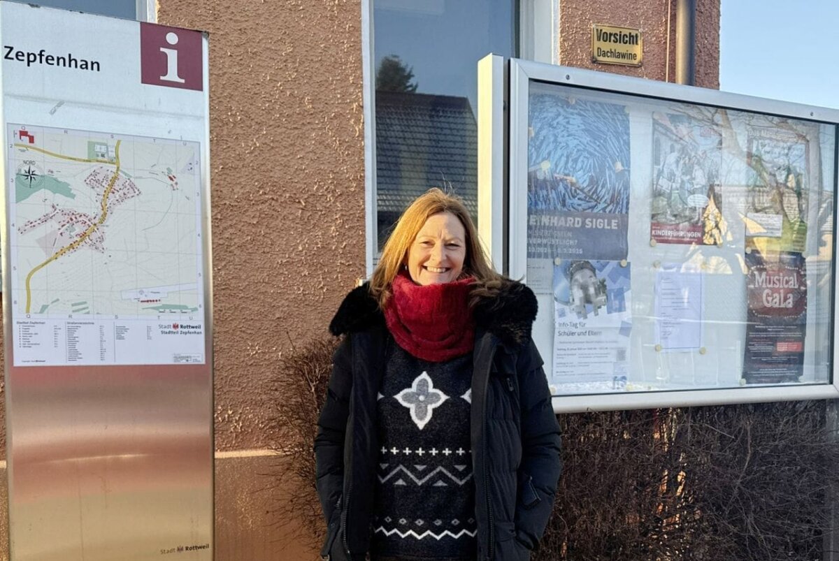 Michaela Oettle ist die neue Ortsvorsteherin von Zepfenhan – in der Gesamtstadt Rottweil ist sie die erste Frau in diesem Amt überhaupt (Foto: Stadt Rottweil/ Hermann).