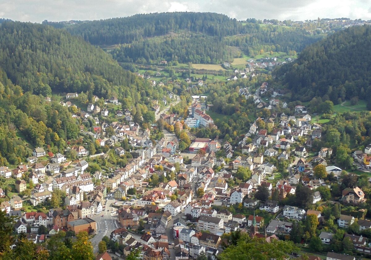 Wie hoch ist der Wert der Grundstücke und Gebäude? Blick auf Schramberg und Sulgen von der Hohenschramberg. Archiv-Foto: him