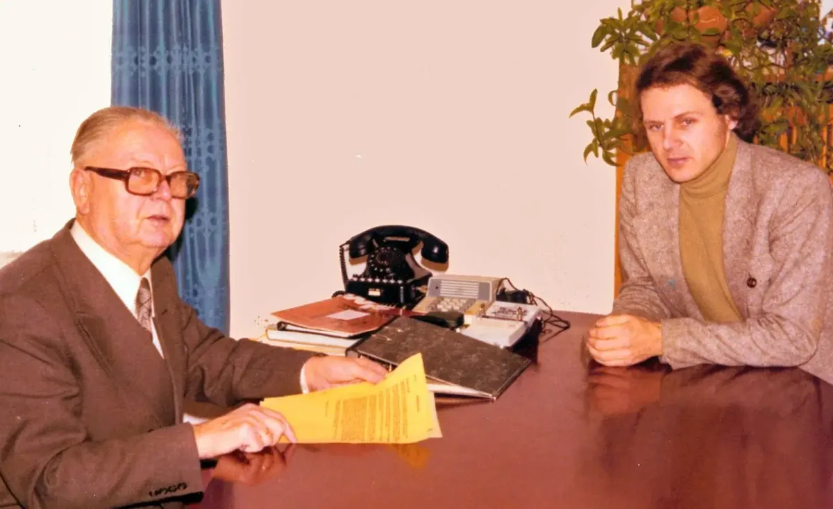 Christian und Roland Schneider 1975. Archiv-Foto: pm