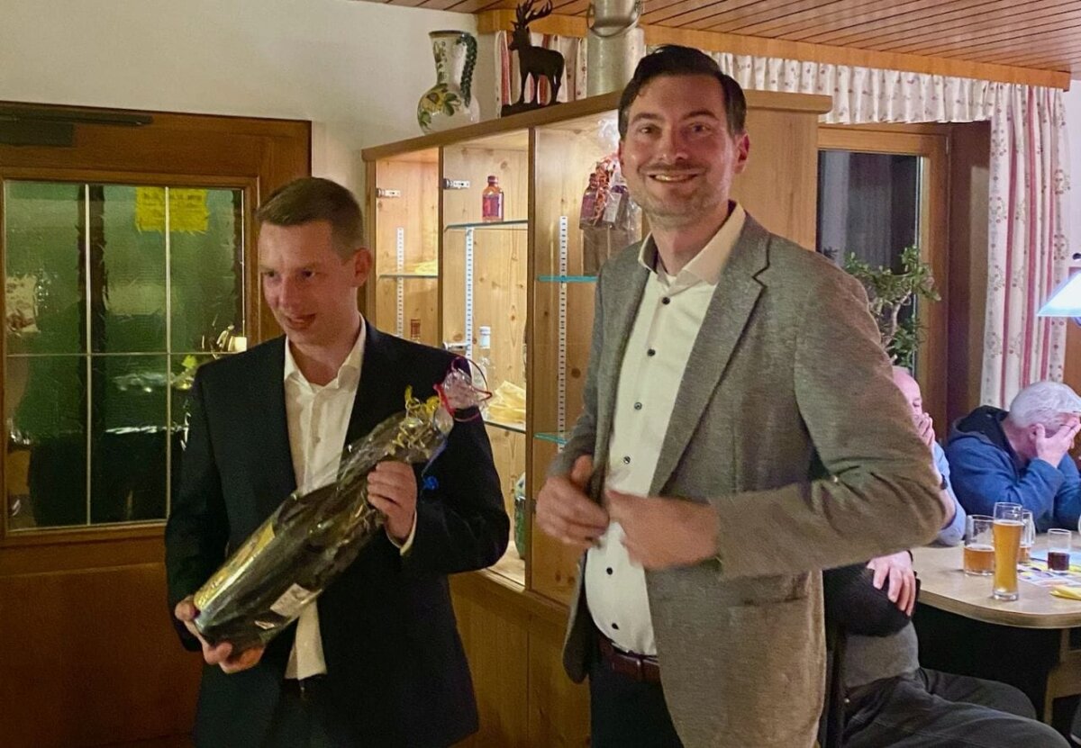 Daniel Karrais MdL (rechts) mit Friedrich Haag MdL (links). Foto: FDP