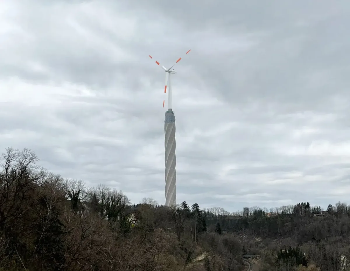 Turm mit Windrad. Fotomontage: CDU Rottweil