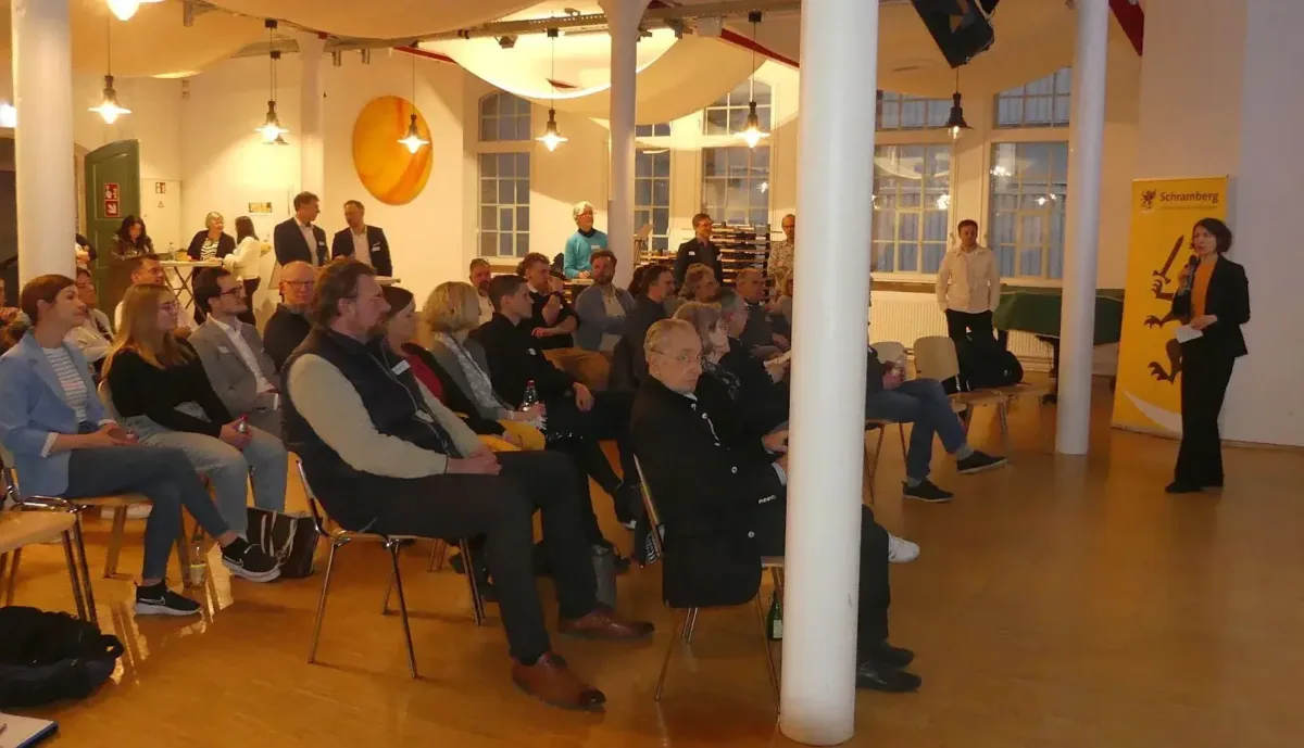 Gut besucht war das Unternehmensveschper am Mittwochabend in der Szene64. Foto: him