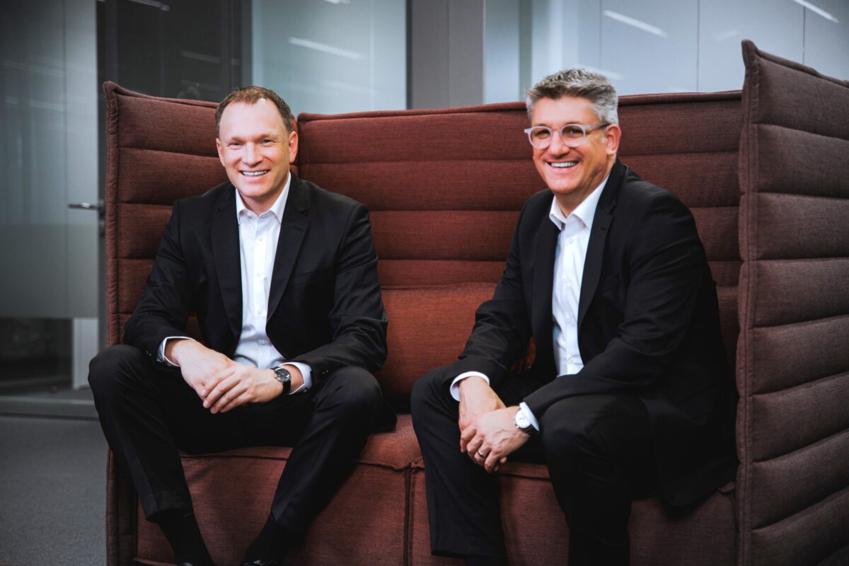Von rechts: Christian Kinzel, Vorsitzender des Vorstands, Daniel Rühle,
Mitglied des Vorstands. Foto: Kevin Kummer