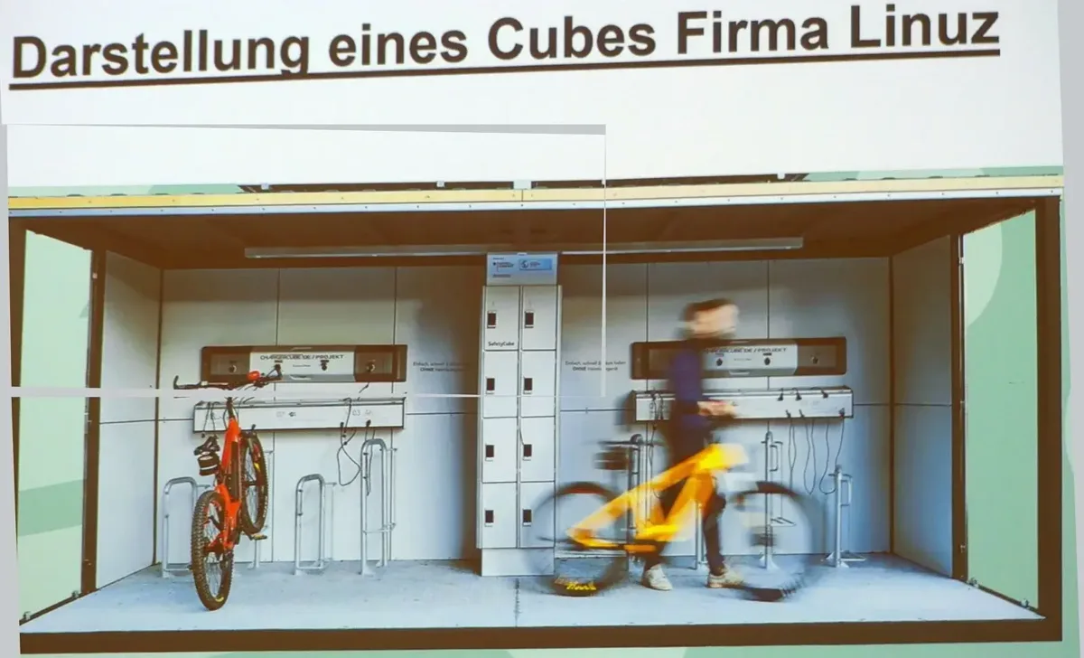 Viel Platz für E-Bikes. Grafik: Stadt