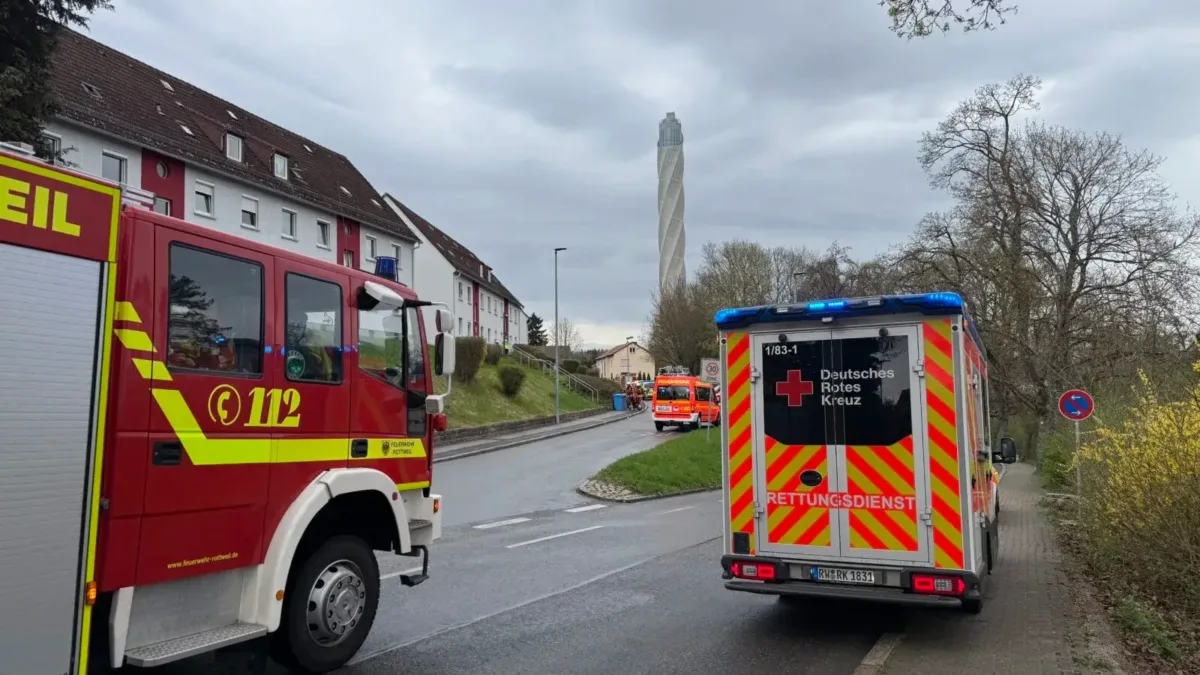 Einsatz in der Pfisterstraße. Foto: gg