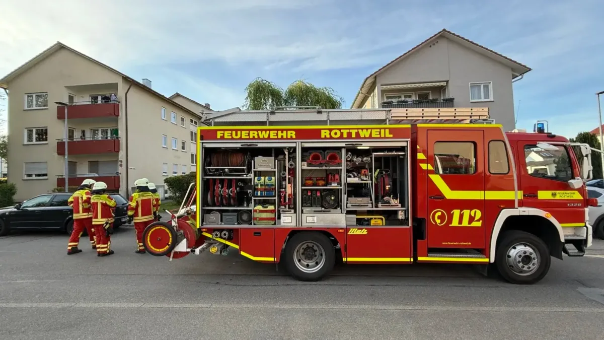 Feuerwehreinsatz in der Brugger Straße. Foto: Peter Arnegger