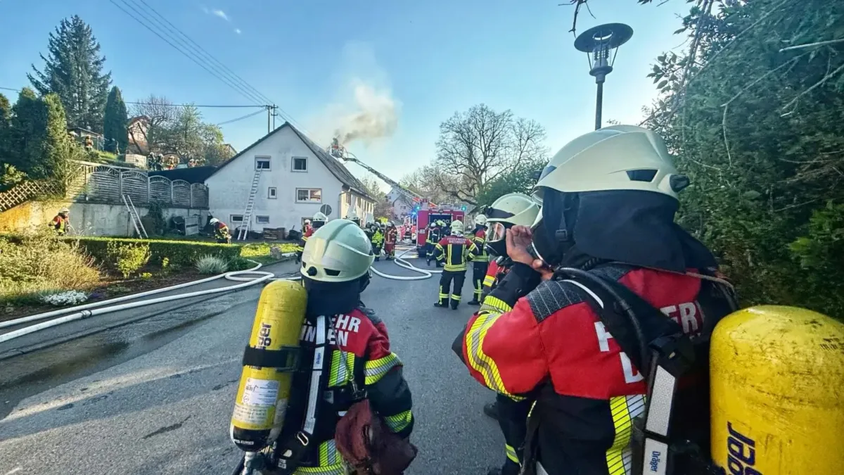 Brand in Dietingen. Foto: gg