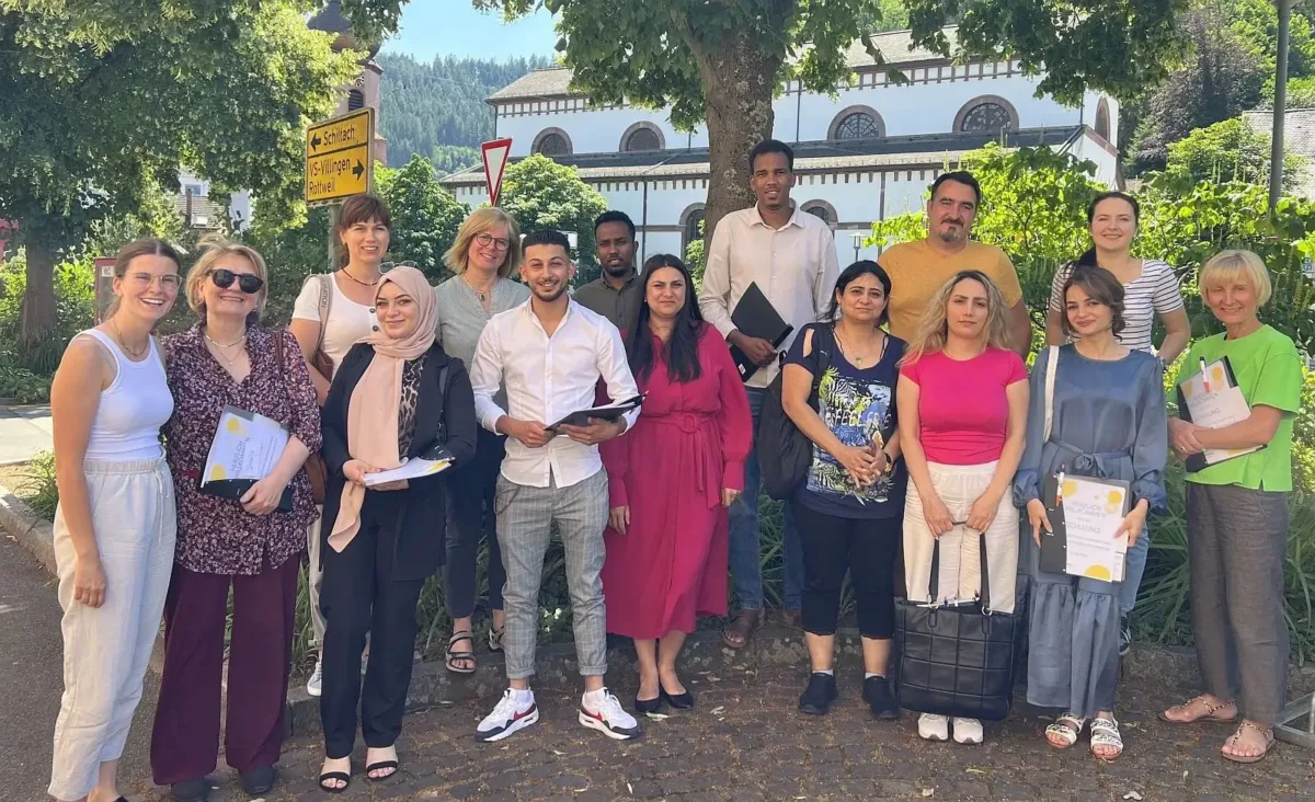 Teilnehmende einer Sprachmittlerschulung. Foto: JUKS