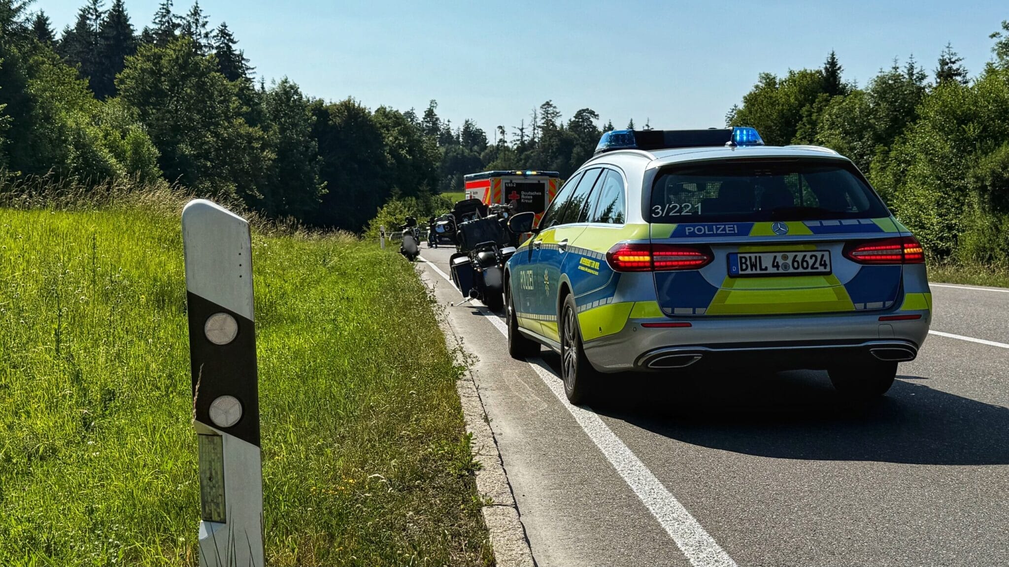 Unfall zwischen Rottweil und Villingendorf. Foto: Peter Arnegger