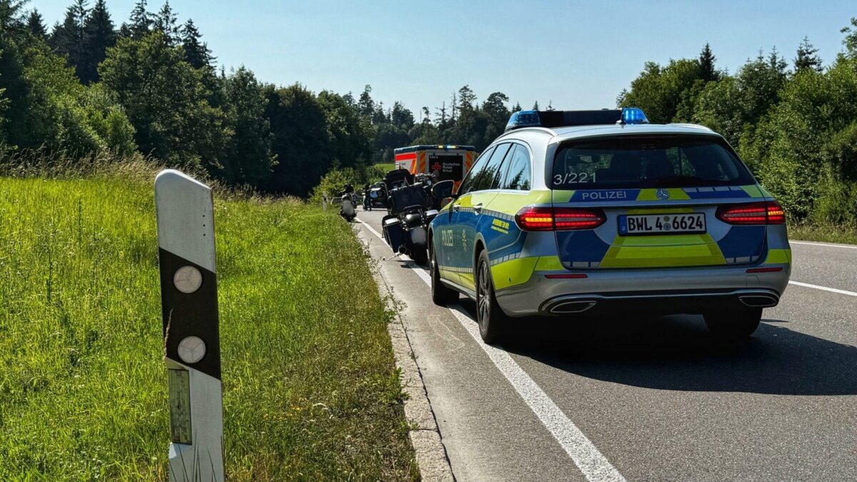 Unfall zwischen Rottweil und Villingendorf. Foto: Peter Arnegger